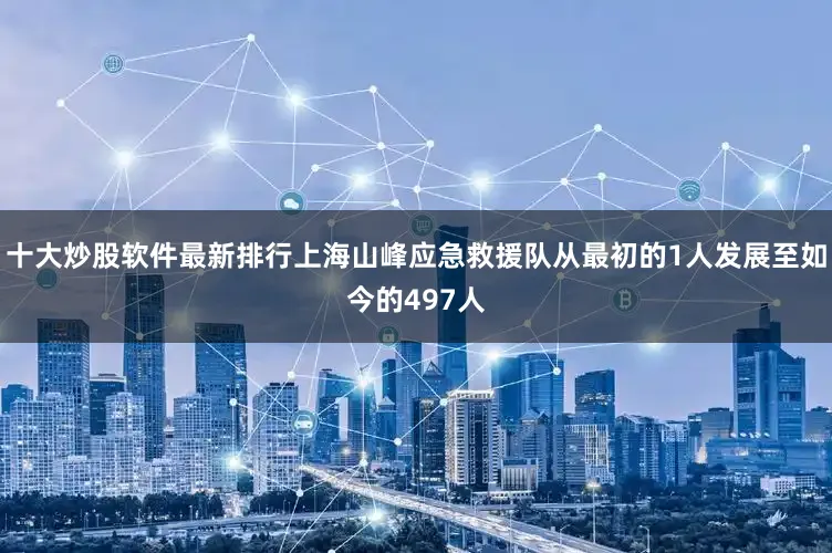 十大炒股软件最新排行上海山峰应急救援队从最初的1人发展至如今的497人